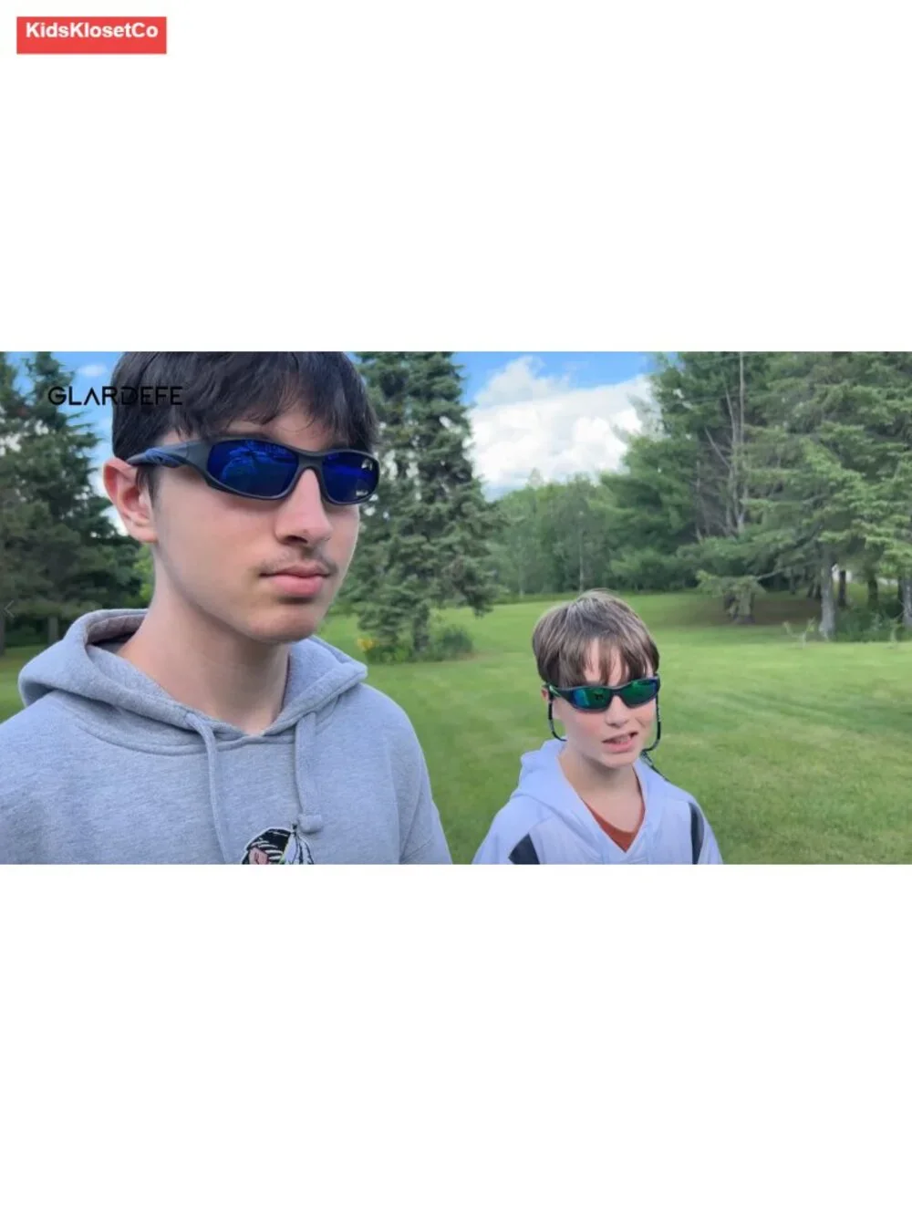 Unbreakable Flexible Polarized Sports Sunglasses with Strap for Youth Baseball